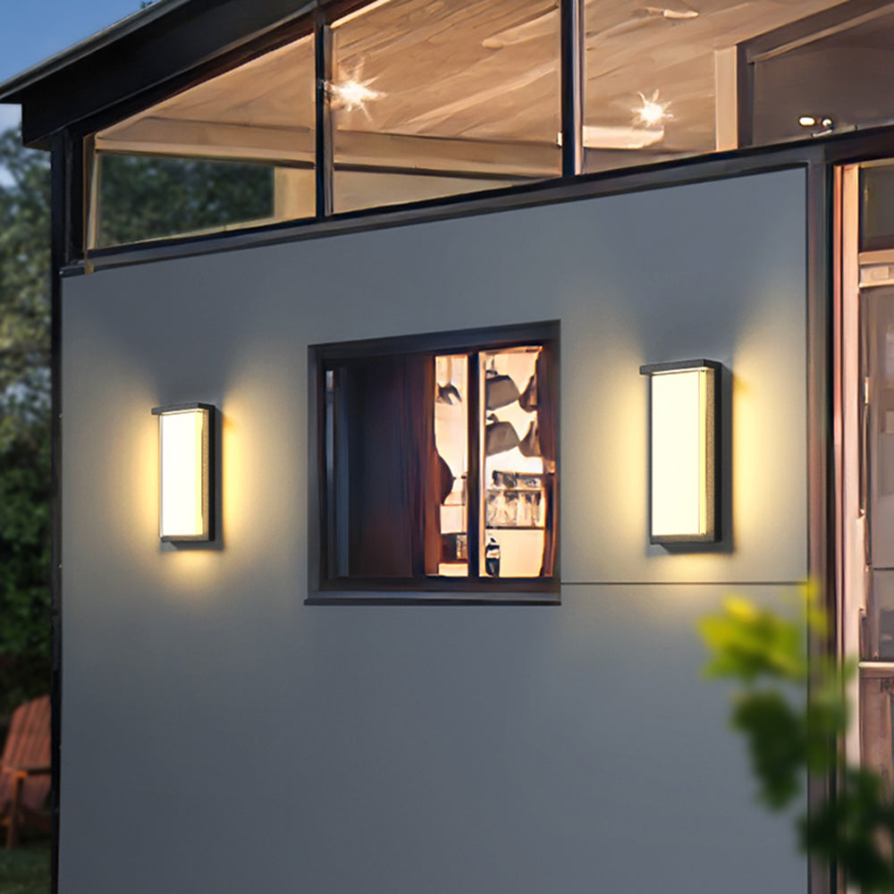 Ray Moderno Minimalista Rettangolare Applique da Esterno Balcone