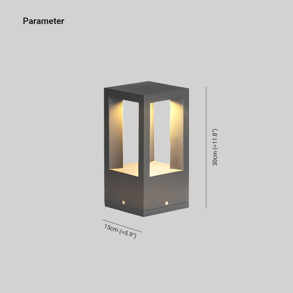 Ray Minimalista Cavo Rettangolare Moderno Lampade da Esterno