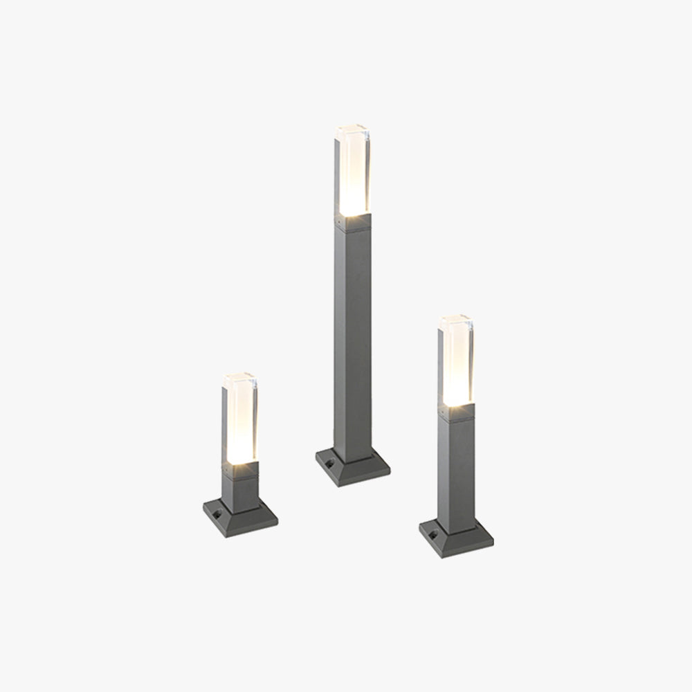 Ray Minimalista Solare Lampade da Esterno Metallo/Acrilico Corridodio