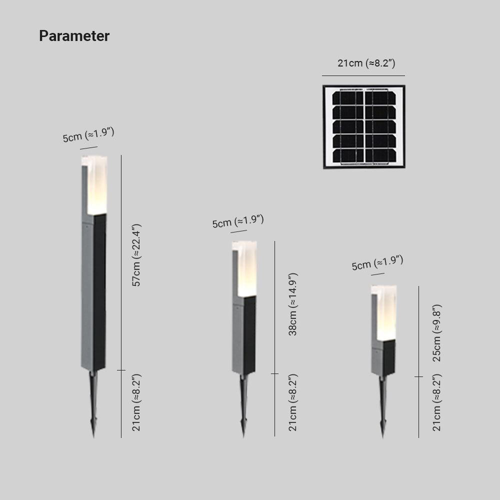 Ray Solare LED Moderno Metallo Lampade da Esterno Metallo/Acrilico