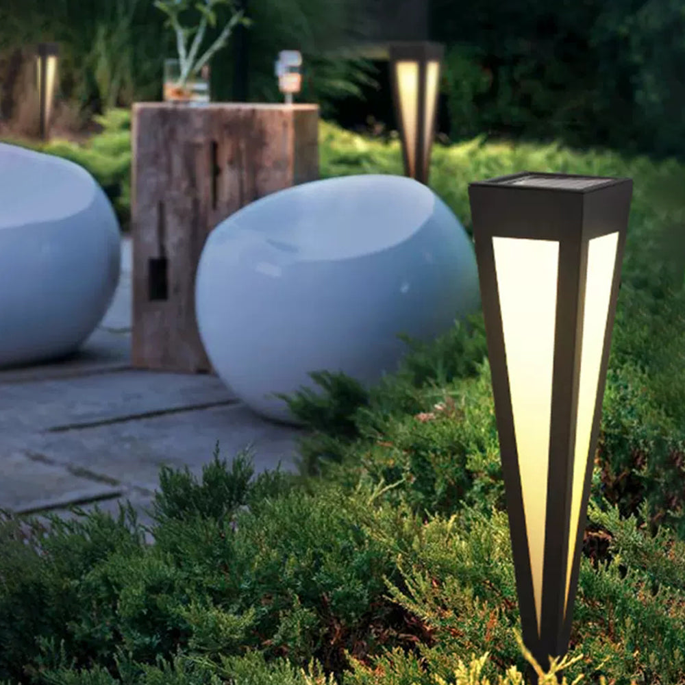 Ray Solare Lineare Trigonale Moderno Lampade da Esterno Metallo