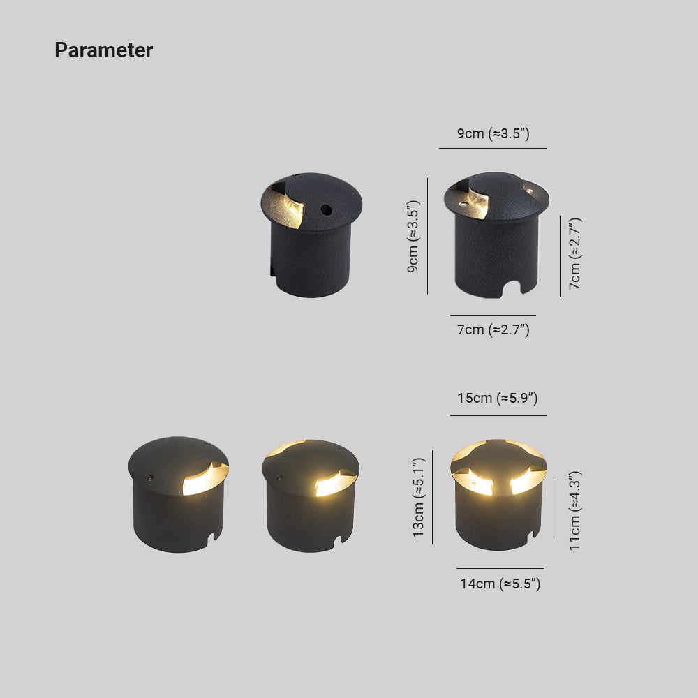 Ray Incasso LED Lampade da Esterno Metallo/Vetro Giardino