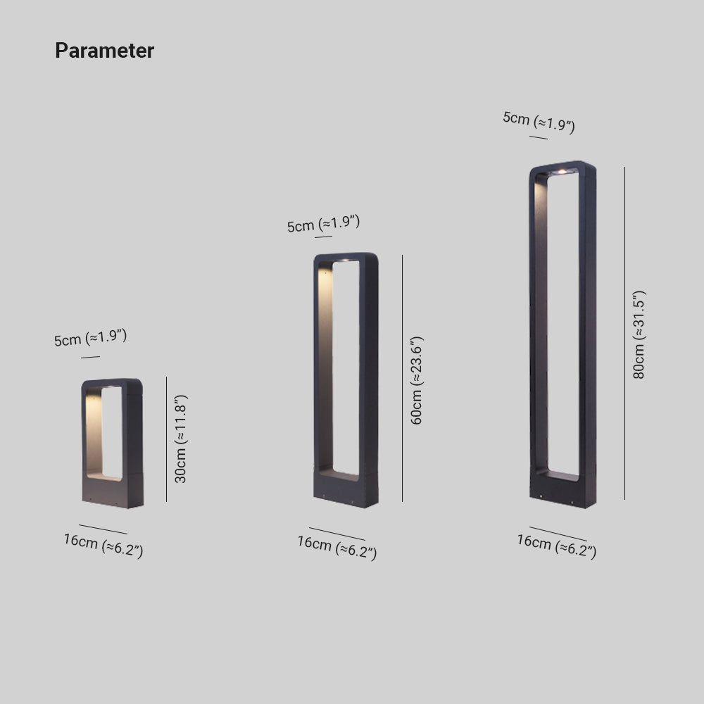 Ray Minimalista LED Lampade da Esterno Metallo/Acrilico