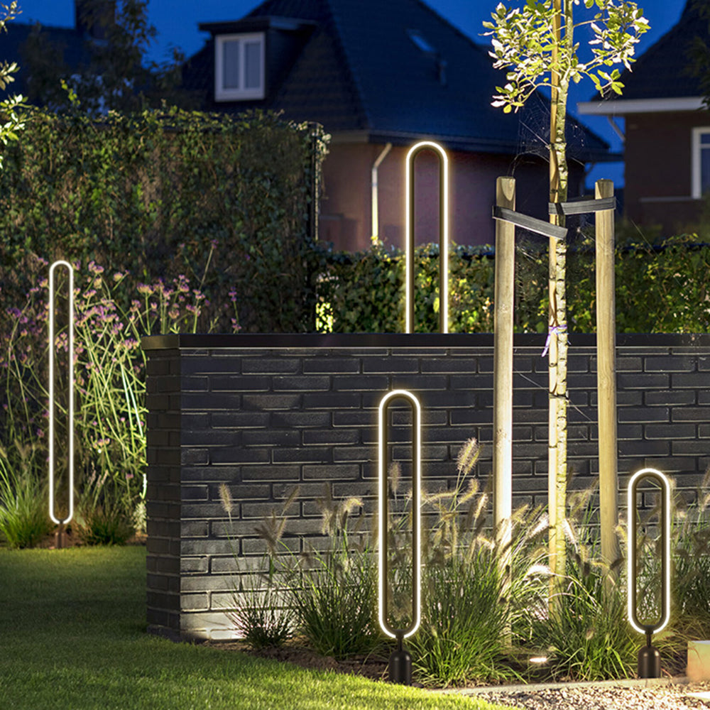 Ray Moderno LED Metallo/Acrilico Solare Lampade da Esterno