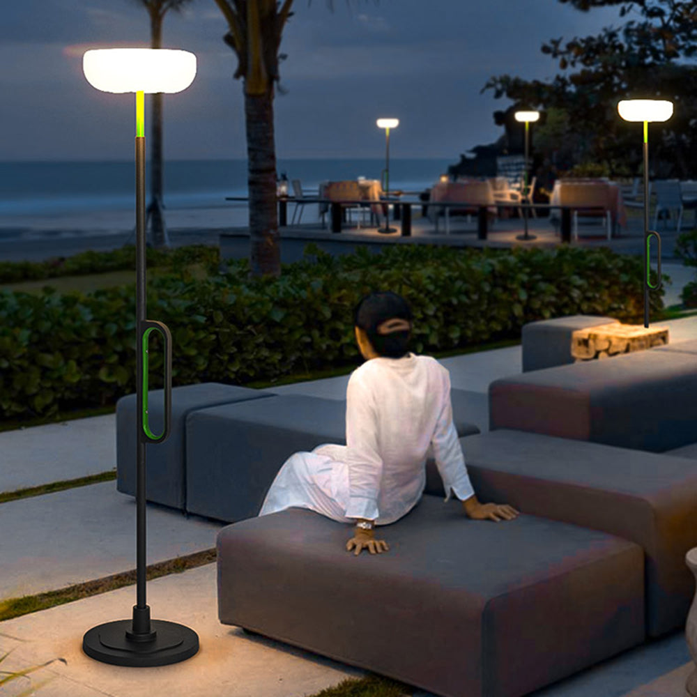 Ray Minimalista Fiore Lampade da Esterno LED Metallo/Acrilico Solare