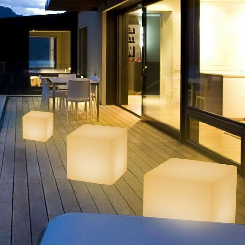 Ray Cubo LED Ricaricabile Lampade da Esterno PE