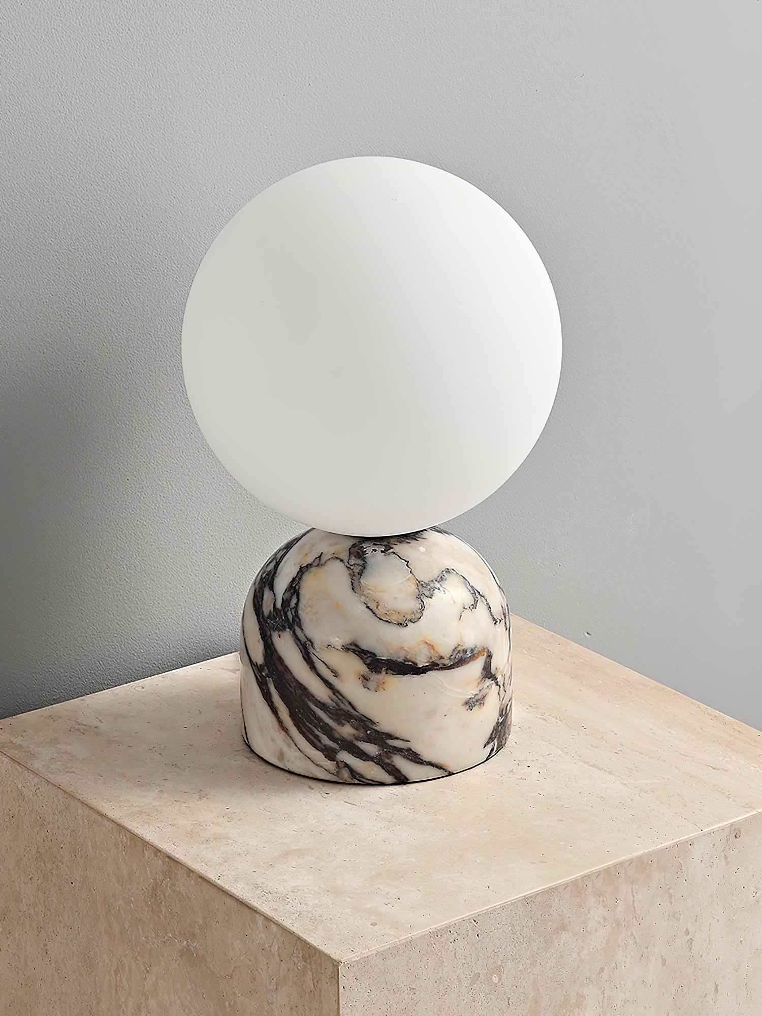 Aalia Marble Modern Minimalist Table Lamp - Lamp Copper