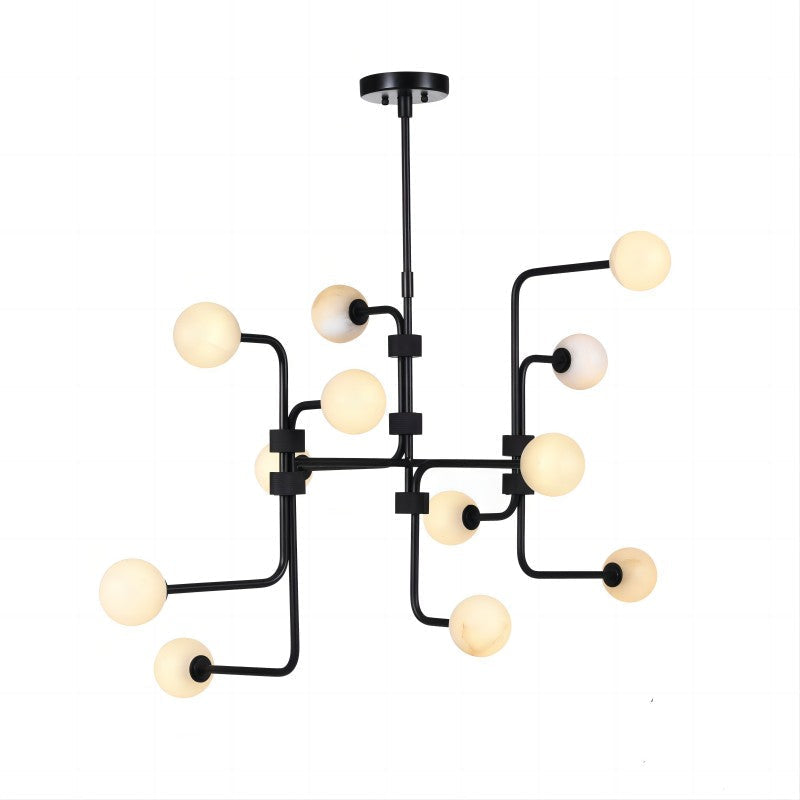 Aballs Elegance Unique Glass Chandelier - Lamp Copper