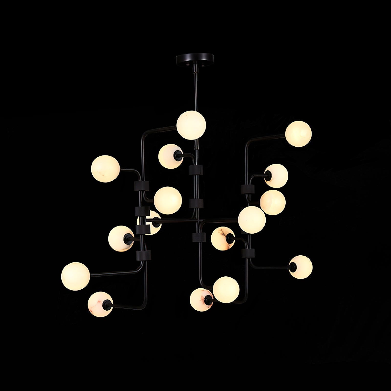 Aballs Elegance Unique Glass Chandelier - Lamp Copper