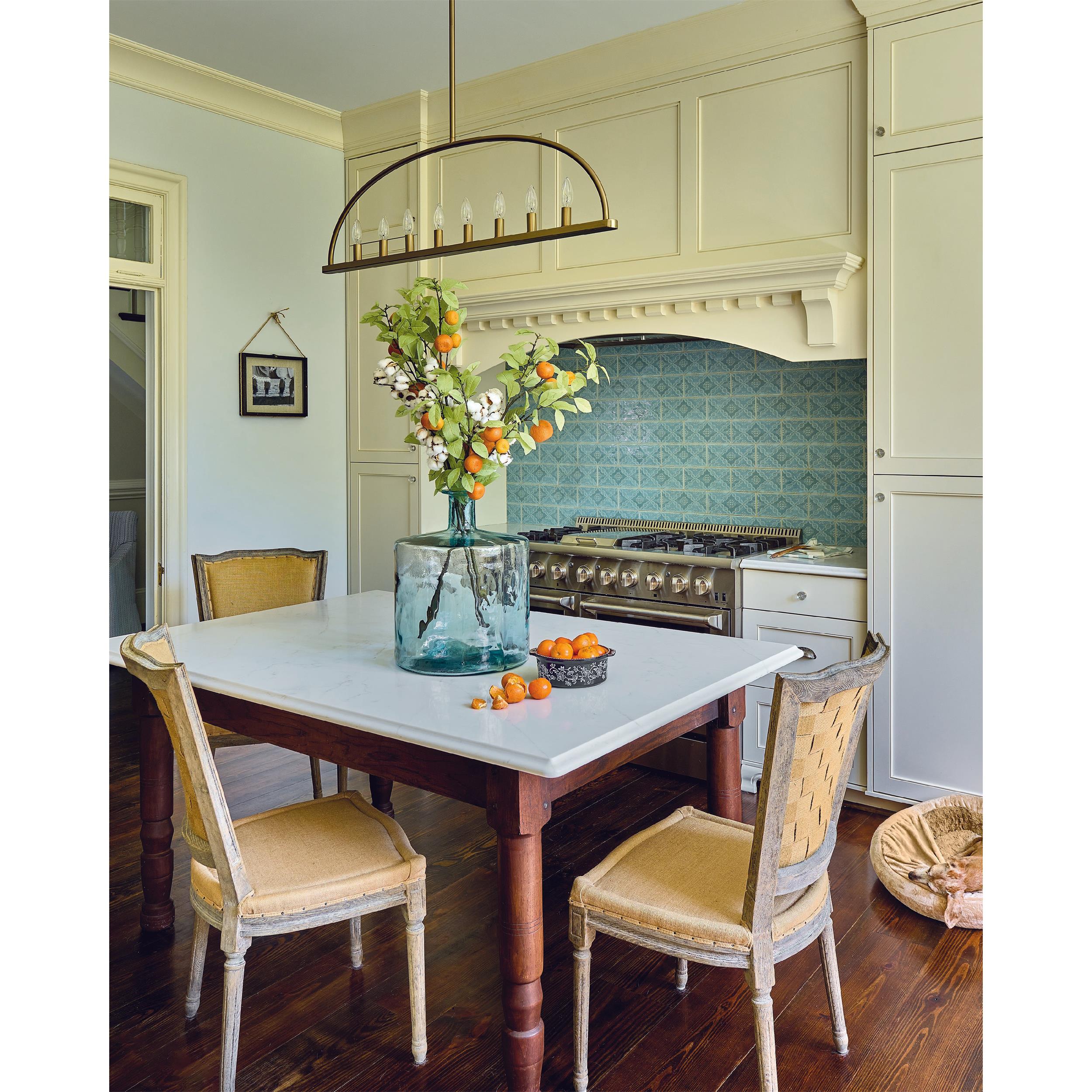 Abbott Linear Minimalist Metal Chandelier - Lamp Copper