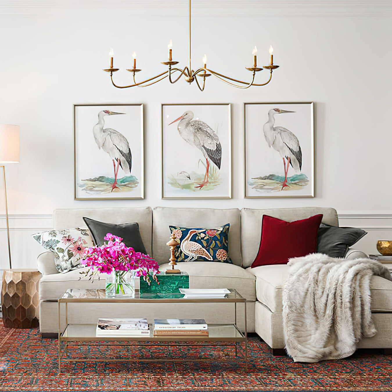 Alshaarae Vintage Industrial Brass Metal Chandelier - Lamp Copper