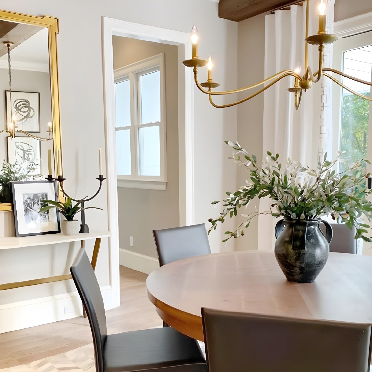 Alshaarae Vintage Industrial Brass Metal Chandelier - Lamp Copper