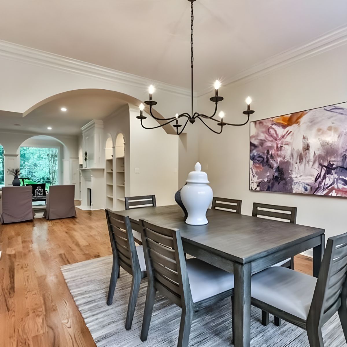 Alshaarae Vintage Industrial Brass Metal Chandelier - Lamp Copper