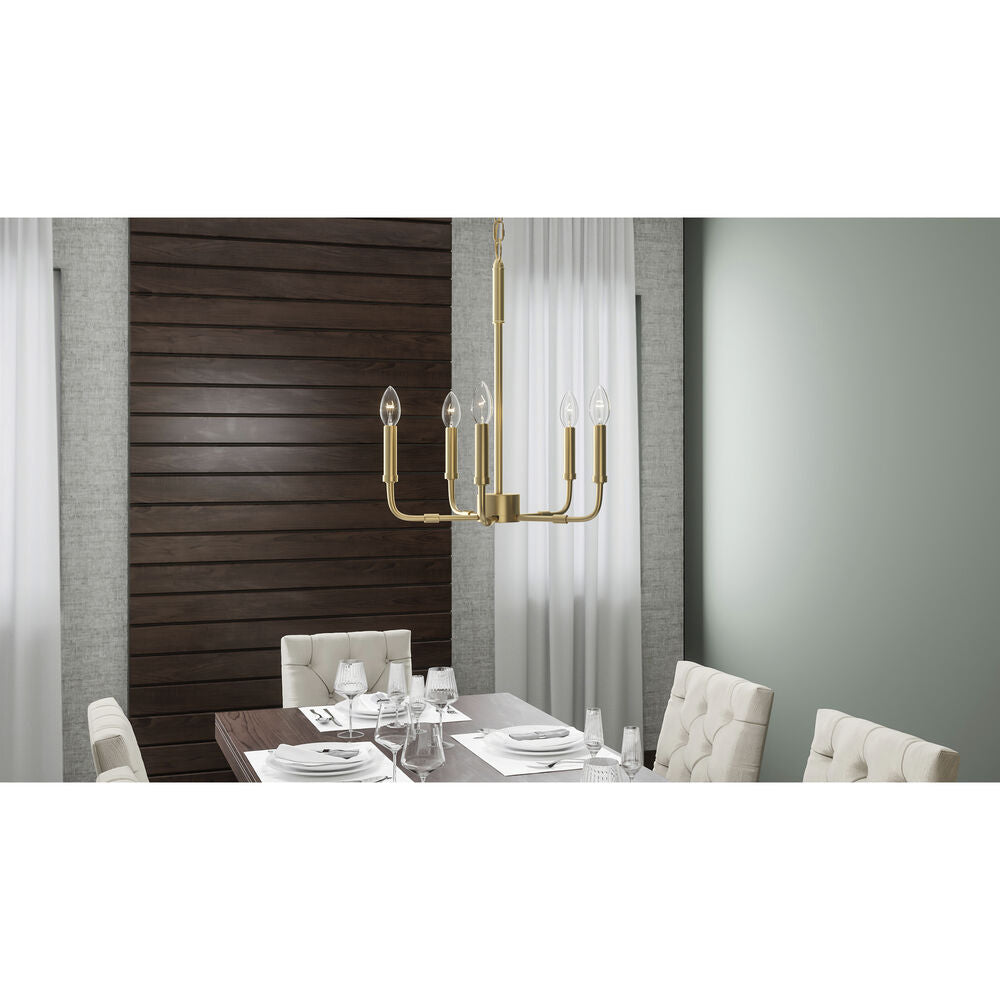 Abner Industrial Modern Brass Chandelier - Lamp Copper