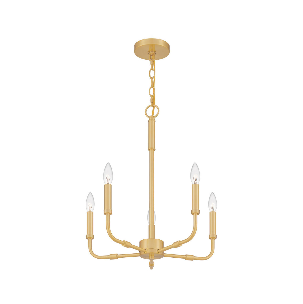 Abner Industrial Modern Brass Chandelier - Lamp Copper