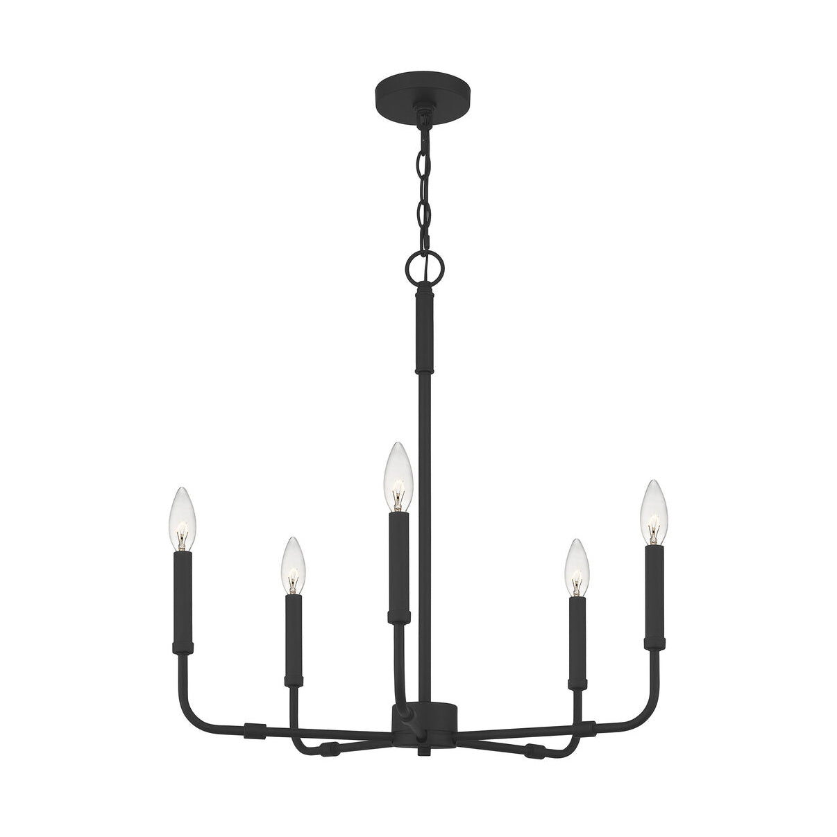 Abner Industrial Modern Brass Chandelier - Lamp Copper