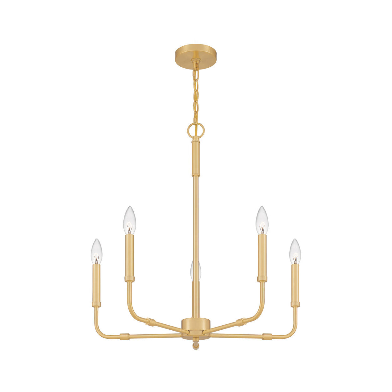 Abner Industrial Modern Brass Chandelier - Lamp Copper