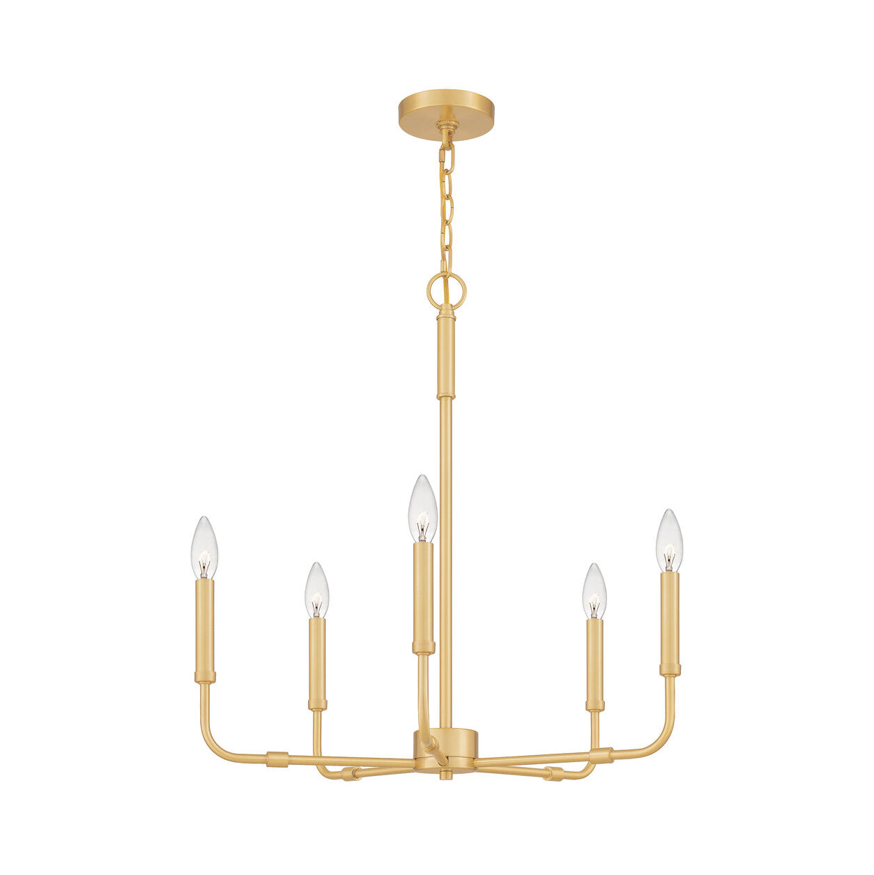 Abner Industrial Modern Brass Chandelier - Lamp Copper