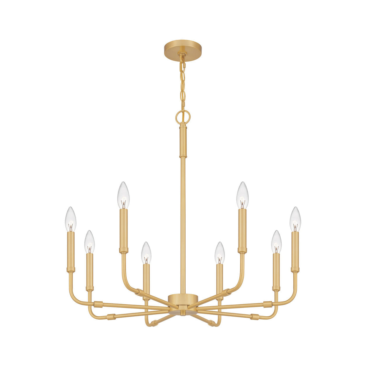 Abner Industrial Modern Brass Chandelier - Lamp Copper