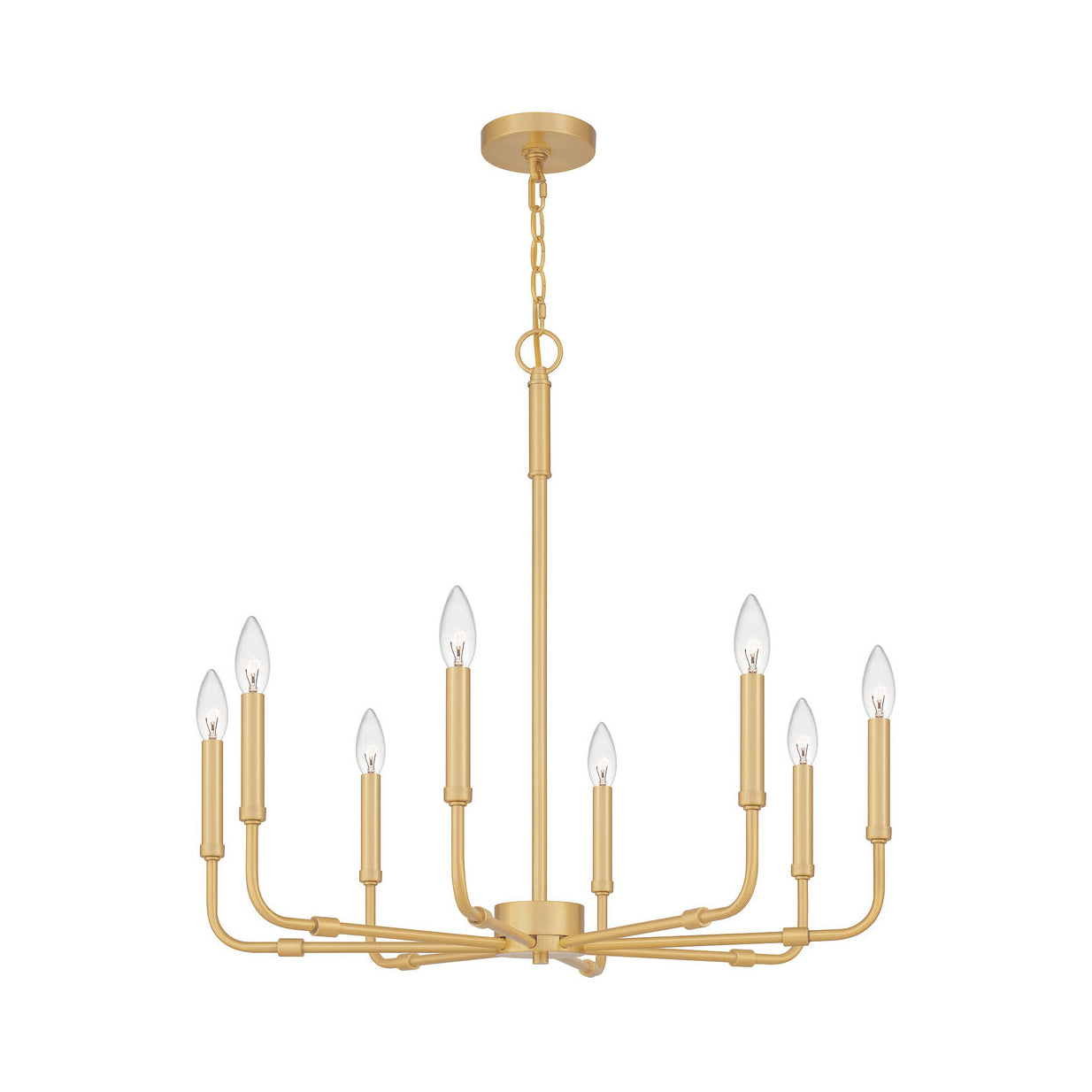 Abner Industrial Modern Brass Chandelier - Lamp Copper