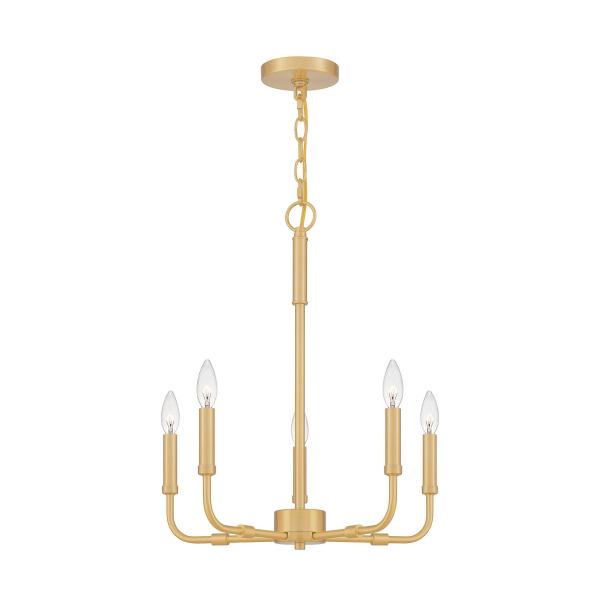 Abner Industrial Modern Brass Chandelier - Lamp Copper