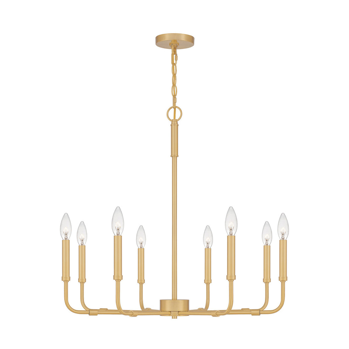 Abner Industrial Modern Brass Chandelier - Lamp Copper