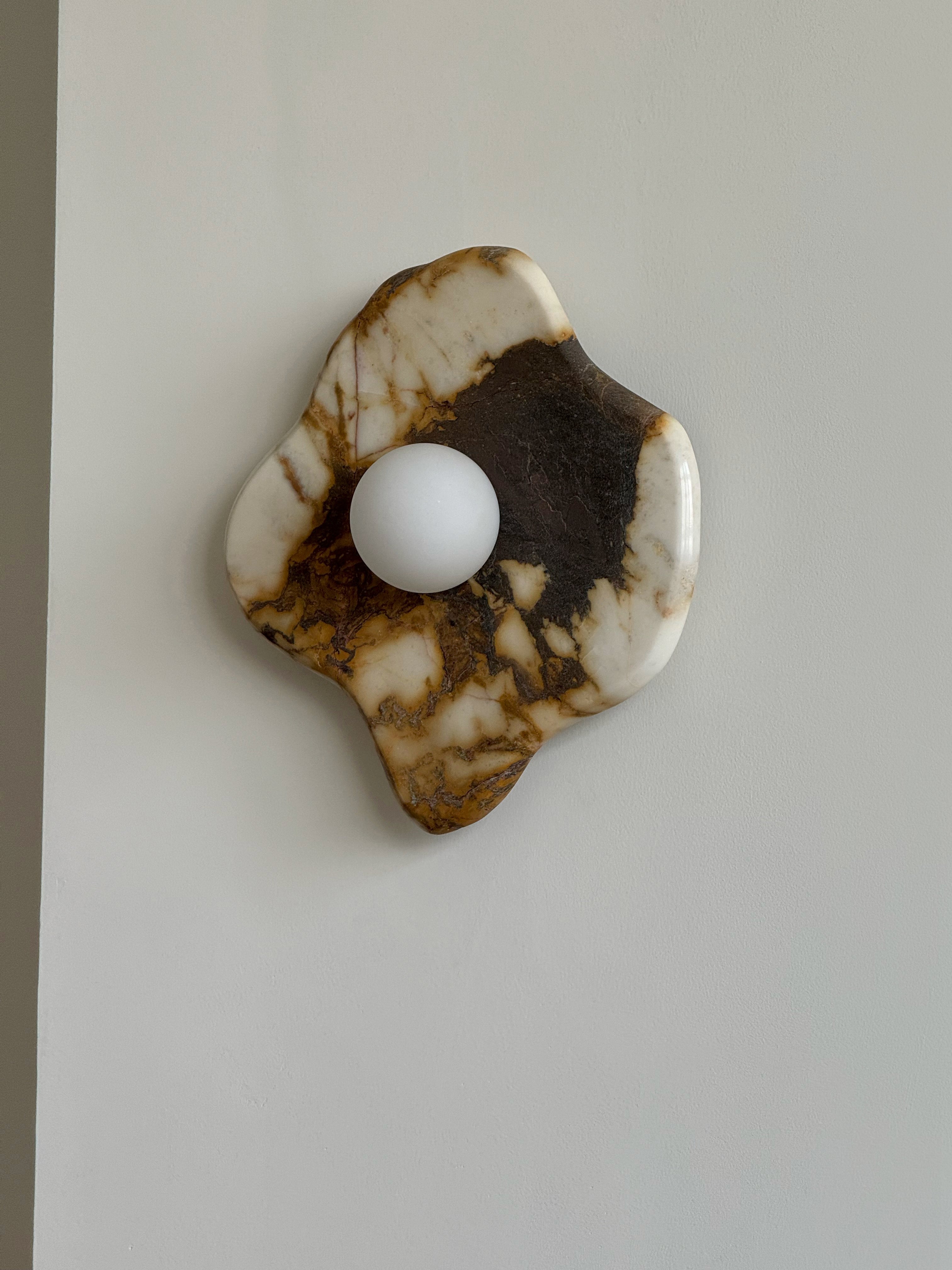 Abnormal Modern Minimalist Marble Glass Wall Lamp - Lamp Copper