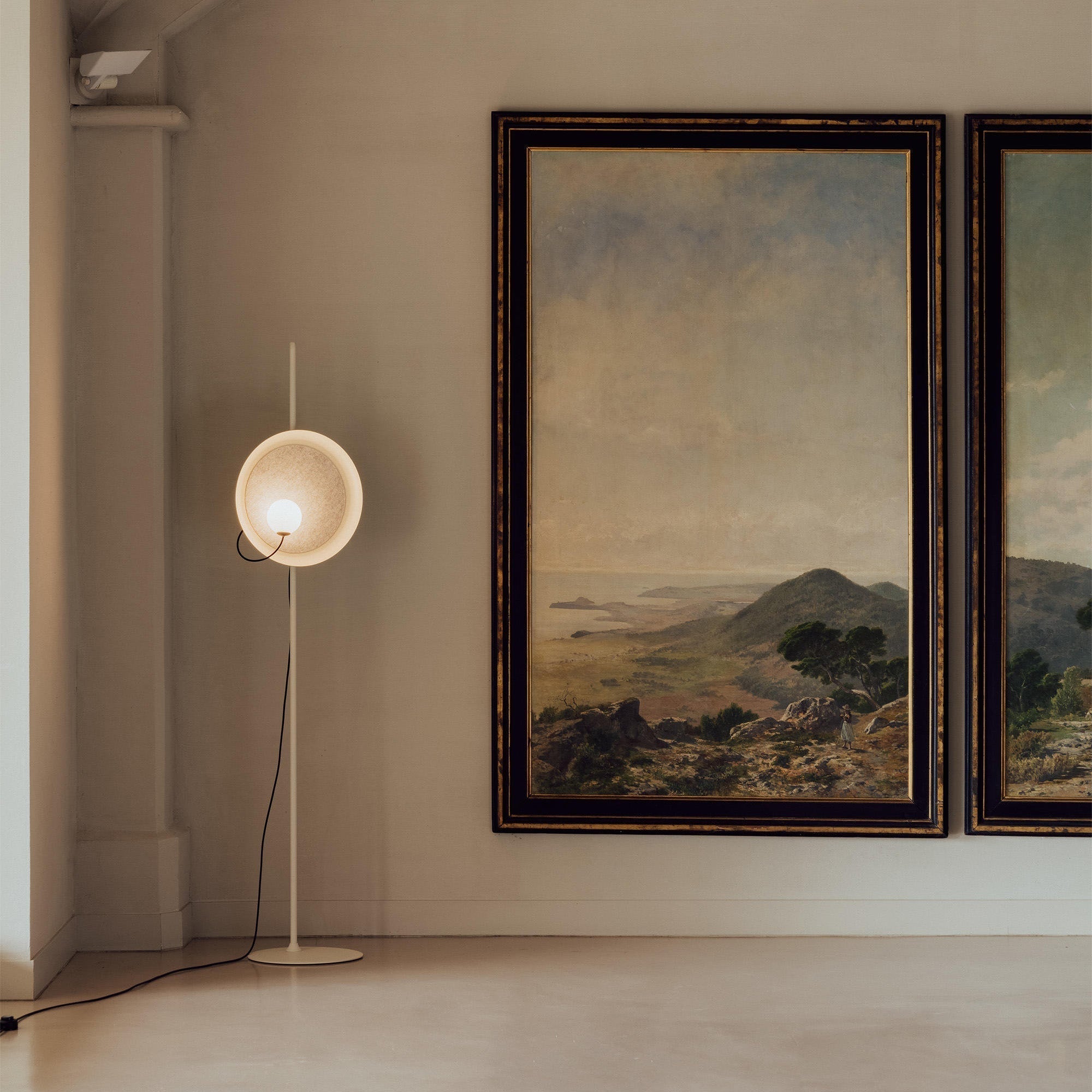 Acoustic Disc Floor Lamp - Lamp Copper