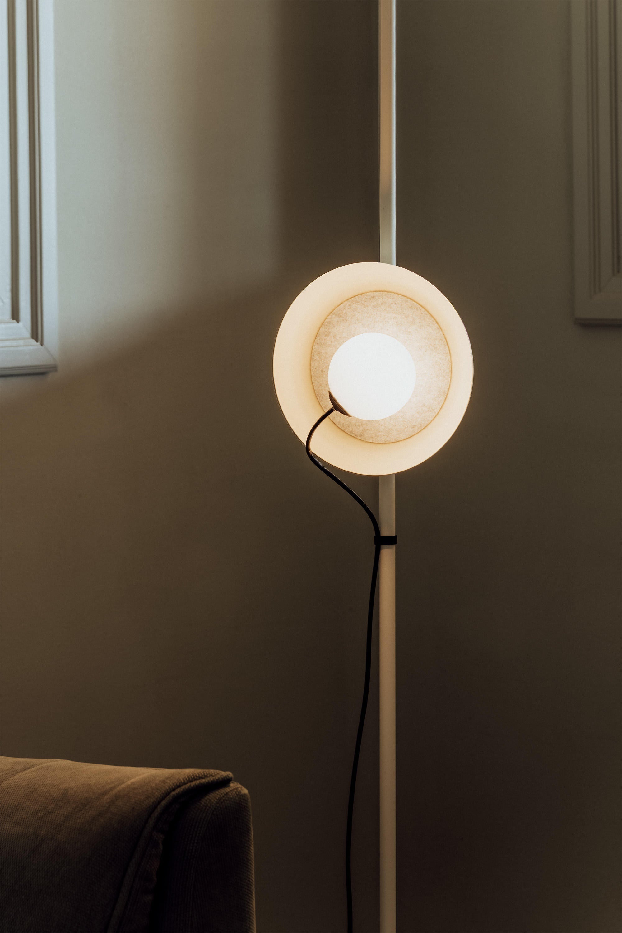 Acoustic Disc Floor Lamp - Lamp Copper