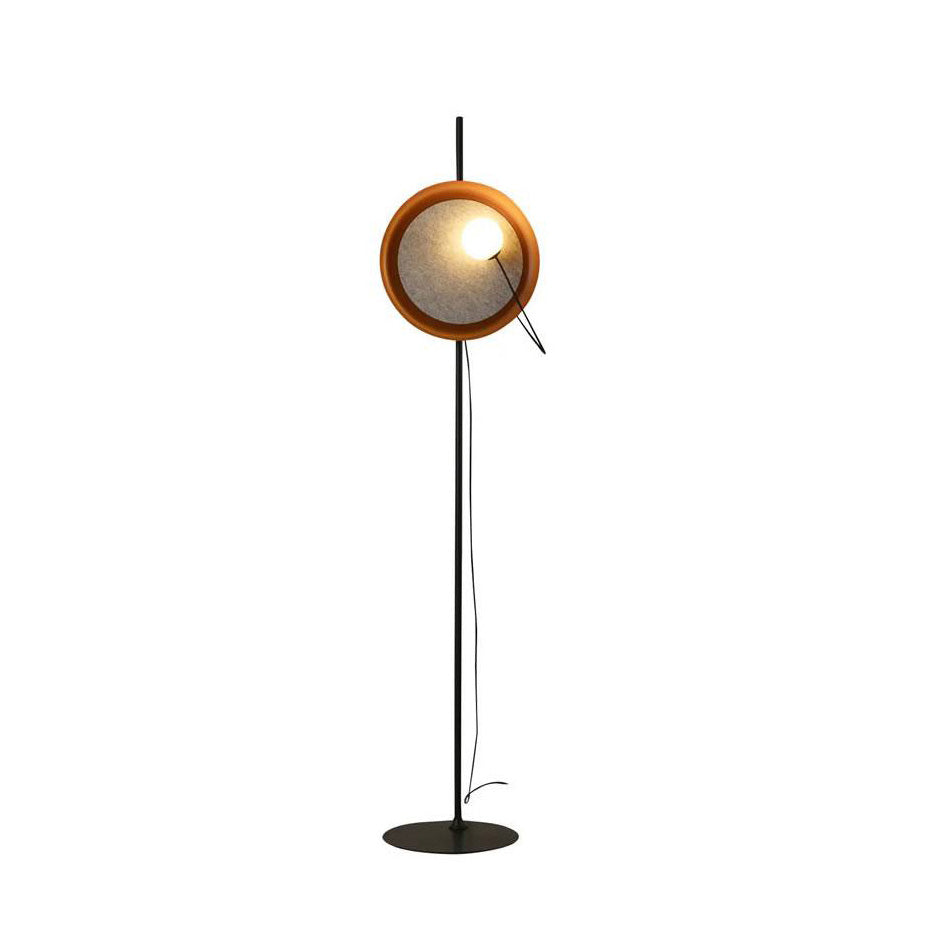 Acoustic Disc Floor Lamp - Lamp Copper