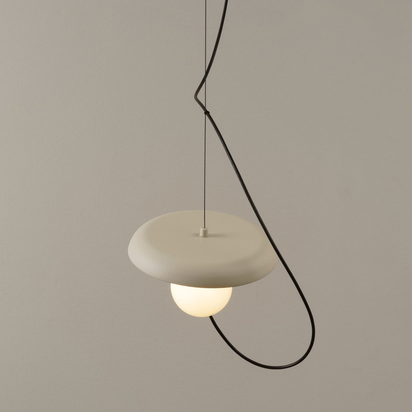 Acoustic Modern Disc Glass Pendant Lamp - Lamp Copper