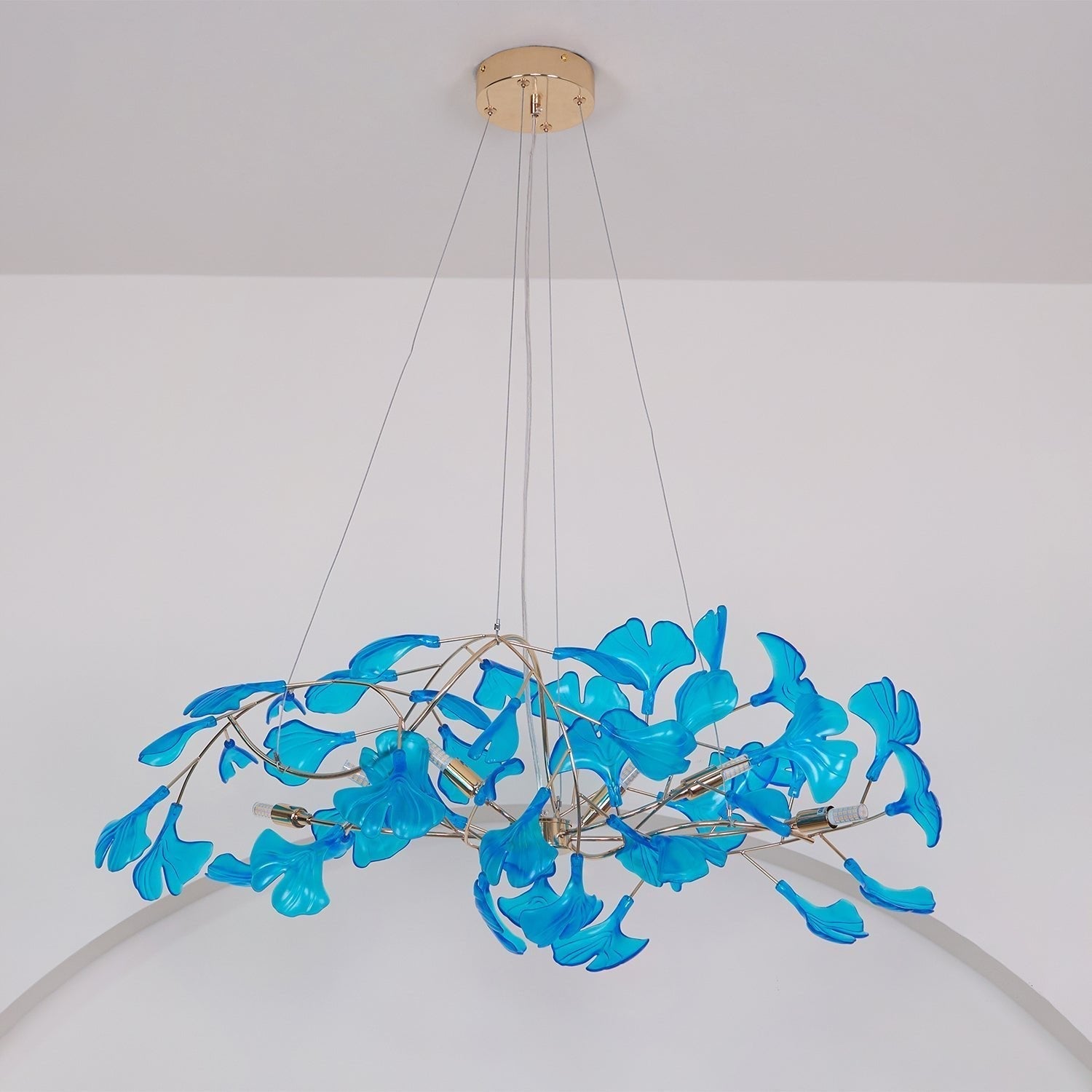 Olivia Lampadari in Acrilico a Forma di Ginkgo