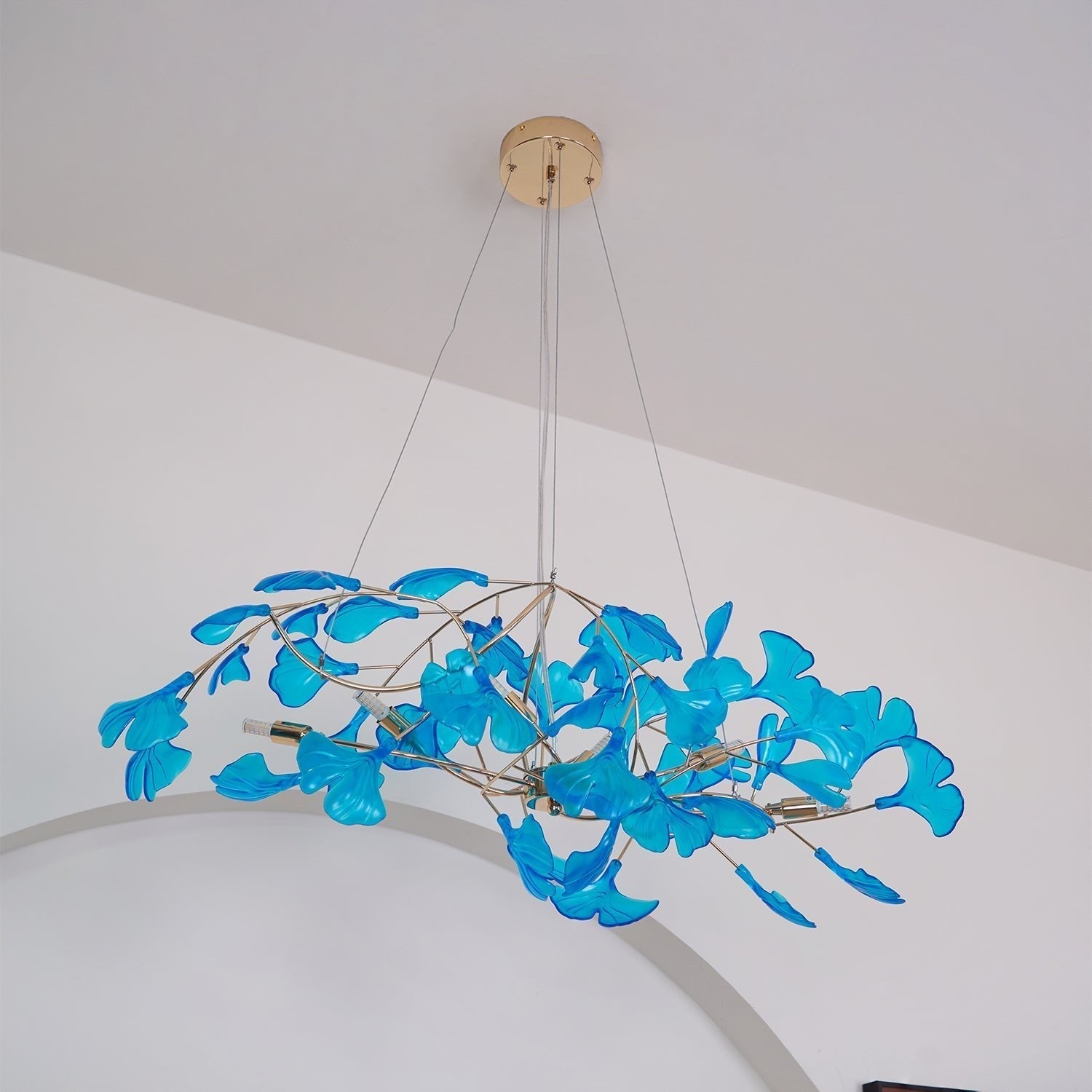 Olivia Lampadari in Acrilico a Forma di Ginkgo