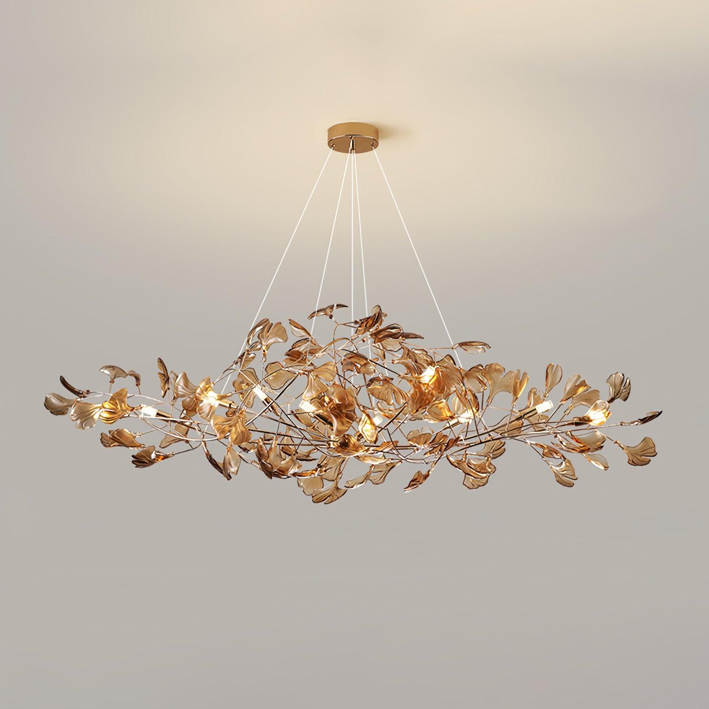 Olivia Lampadari in Acrilico a Forma di Ginkgo