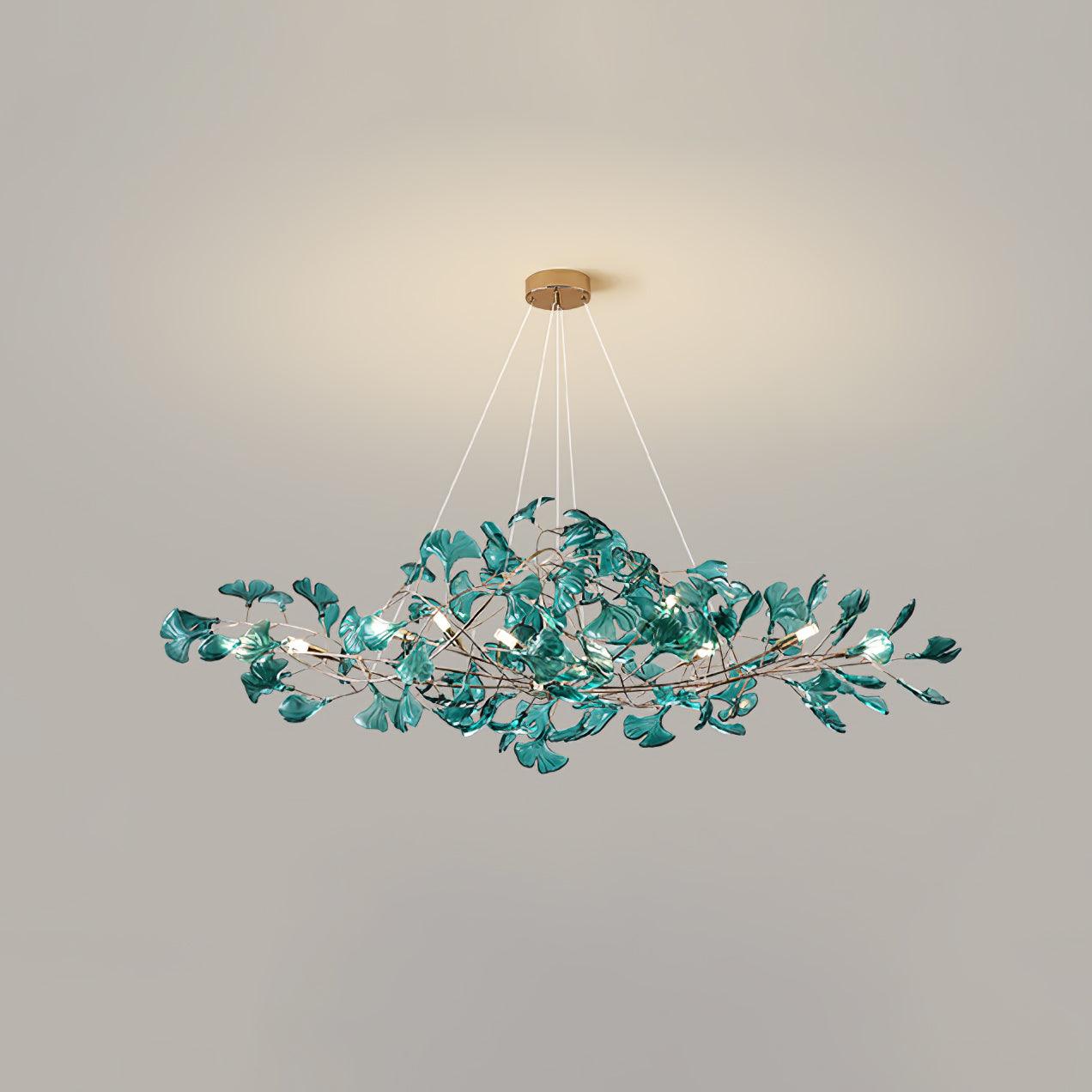 Olivia Lampadari in Acrilico a Forma di Ginkgo