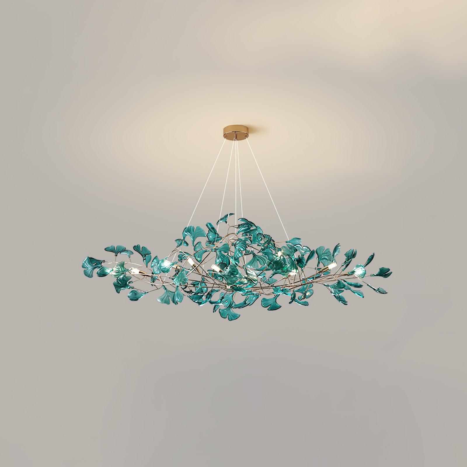 Olivia Lampadari in Acrilico a Forma di Ginkgo