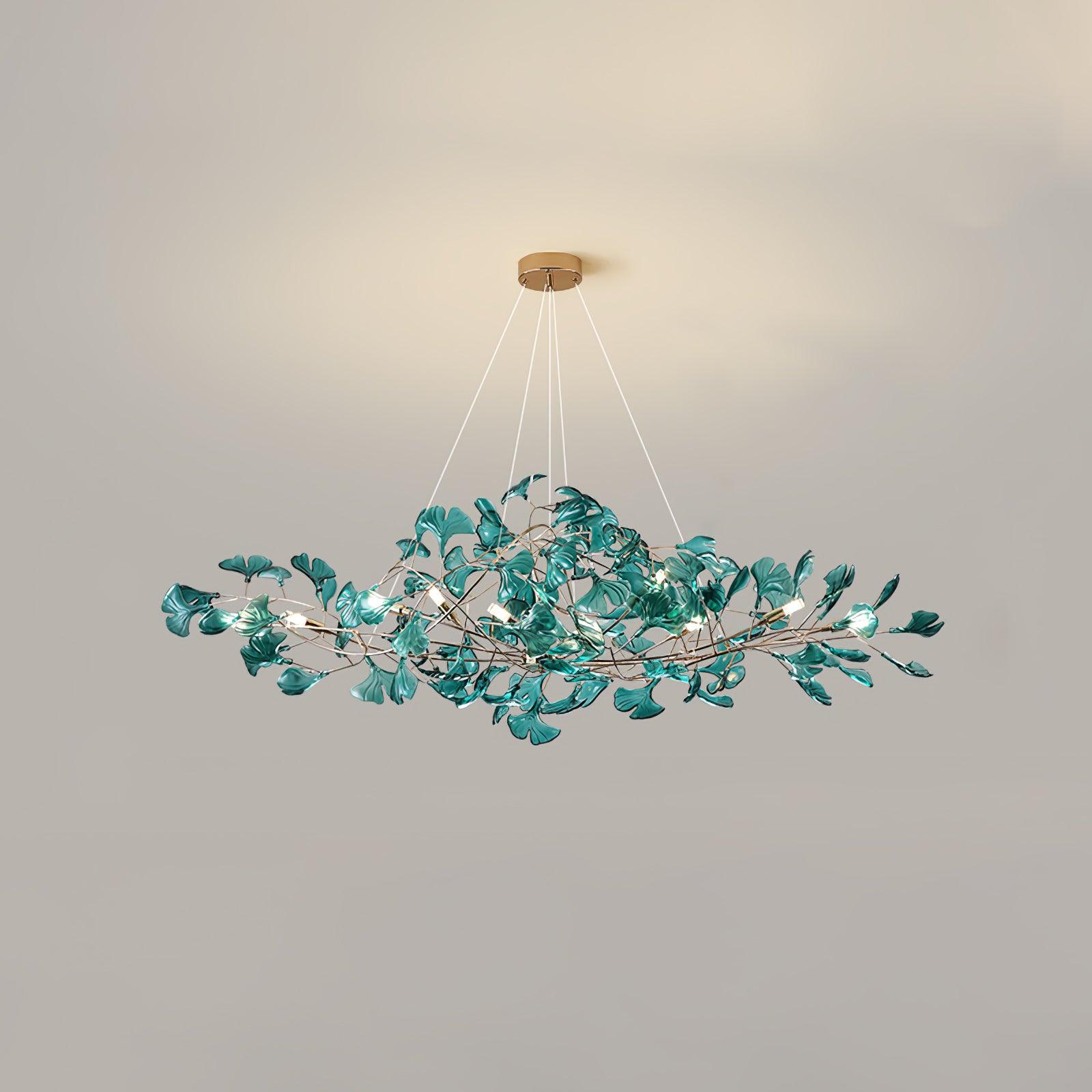 Olivia Lampadari in Acrilico a Forma di Ginkgo