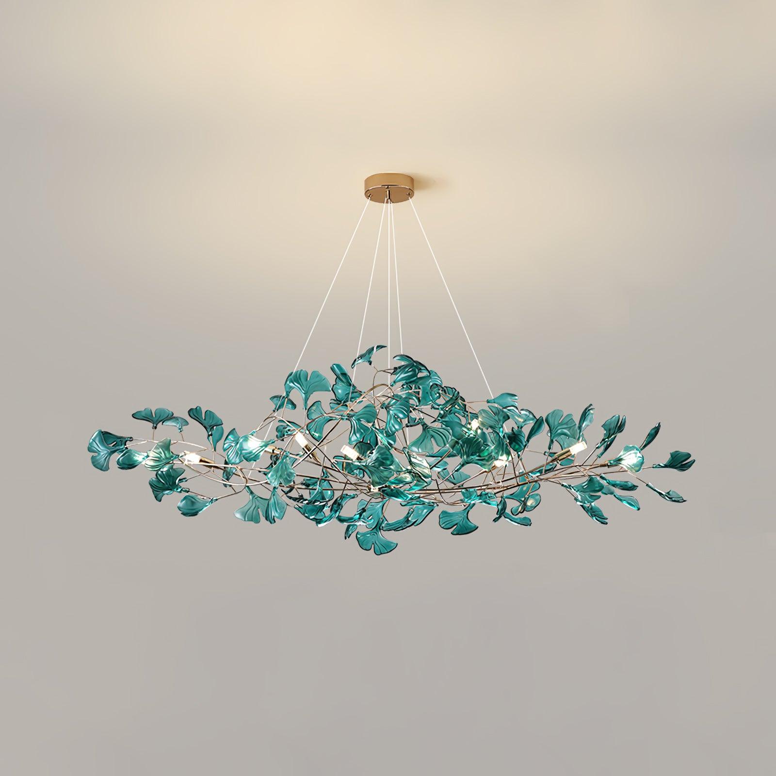 Olivia Lampadari in Acrilico a Forma di Ginkgo