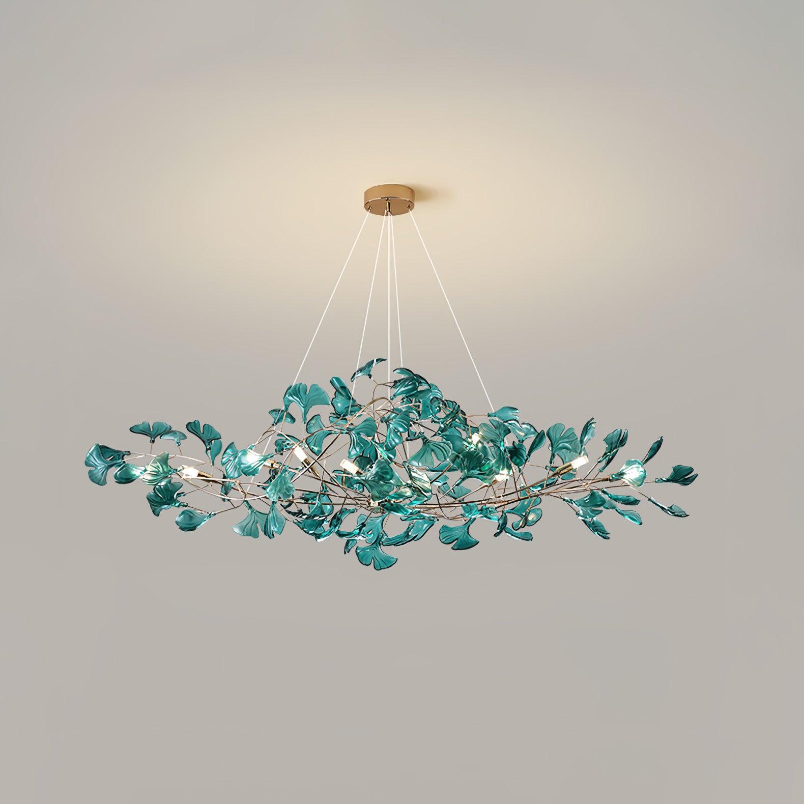 Olivia Lampadari in Acrilico a Forma di Ginkgo