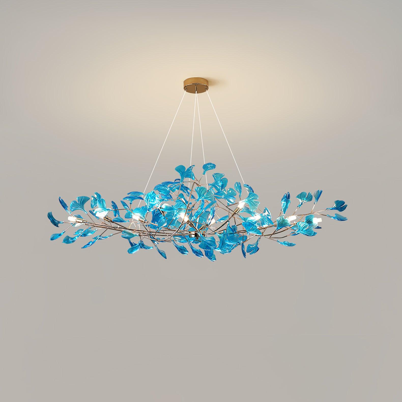 Olivia Lampadari in Acrilico a Forma di Ginkgo