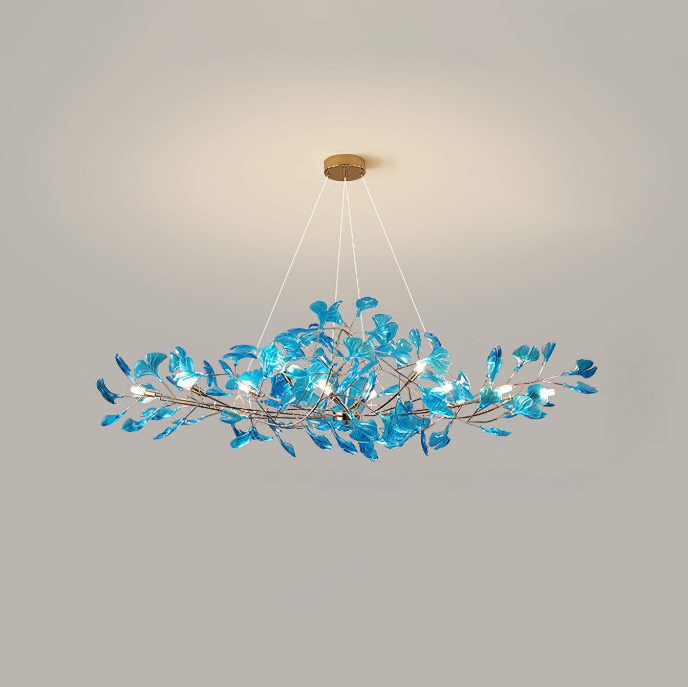 Olivia Lampadari in Acrilico a Forma di Ginkgo