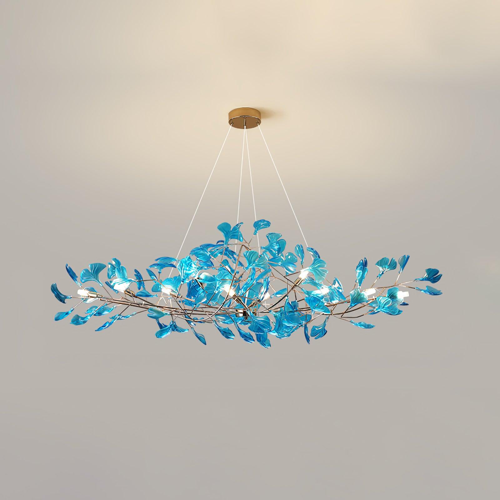 Olivia Lampadari in Acrilico a Forma di Ginkgo