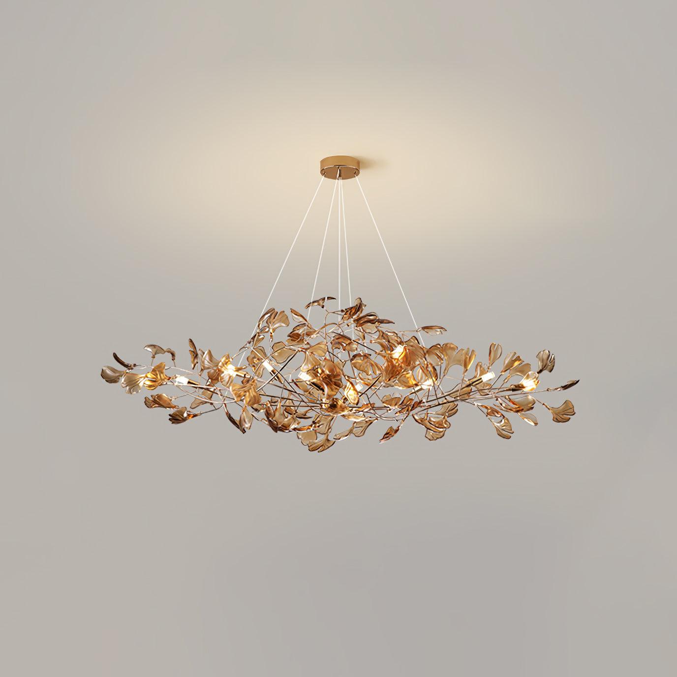 Olivia Lampadari in Acrilico a Forma di Ginkgo