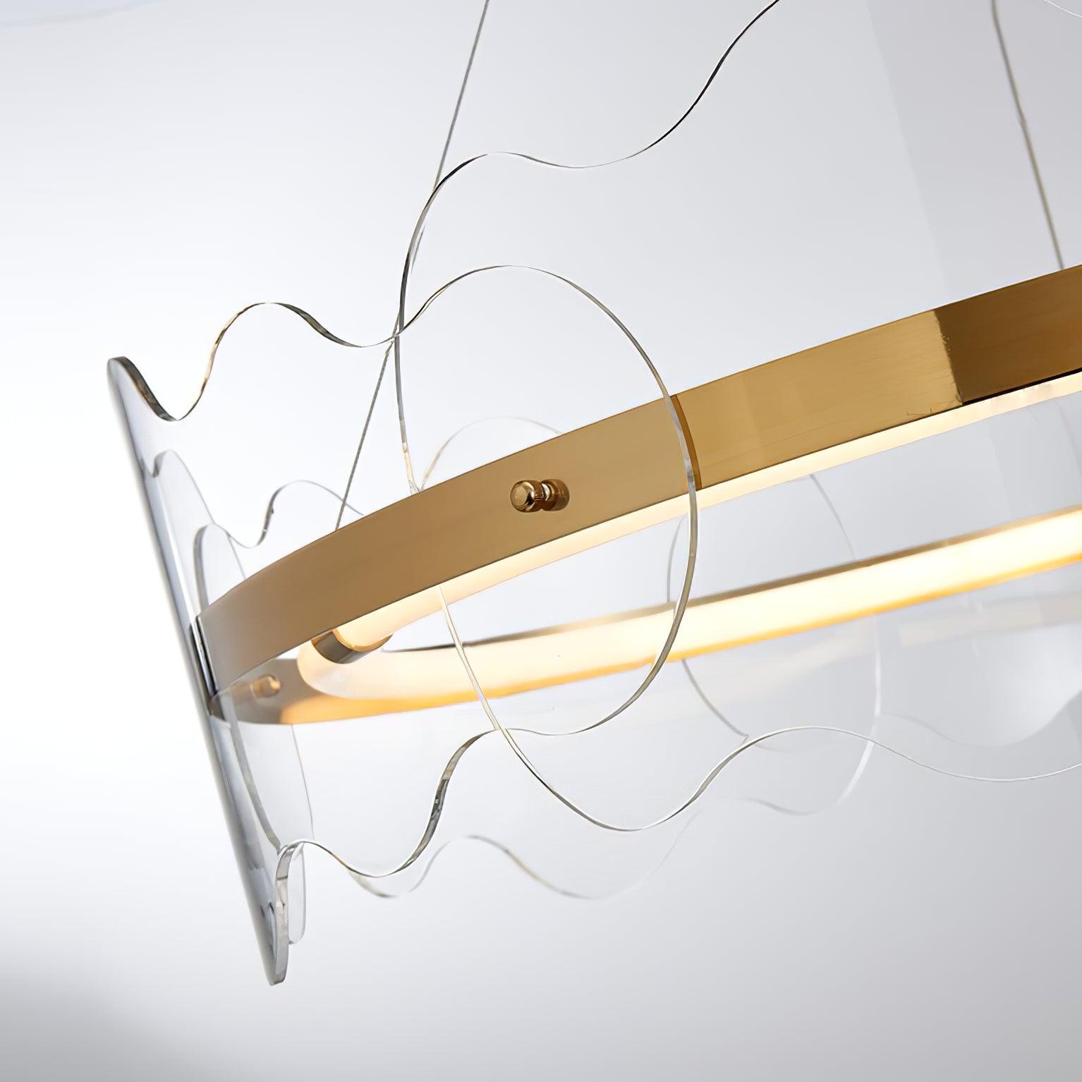 Acrylic Wave Chandelier - Blowlighting