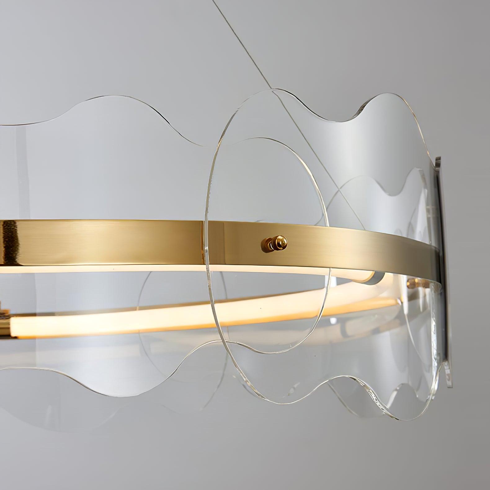Acrylic Wave Chandelier - Blowlighting