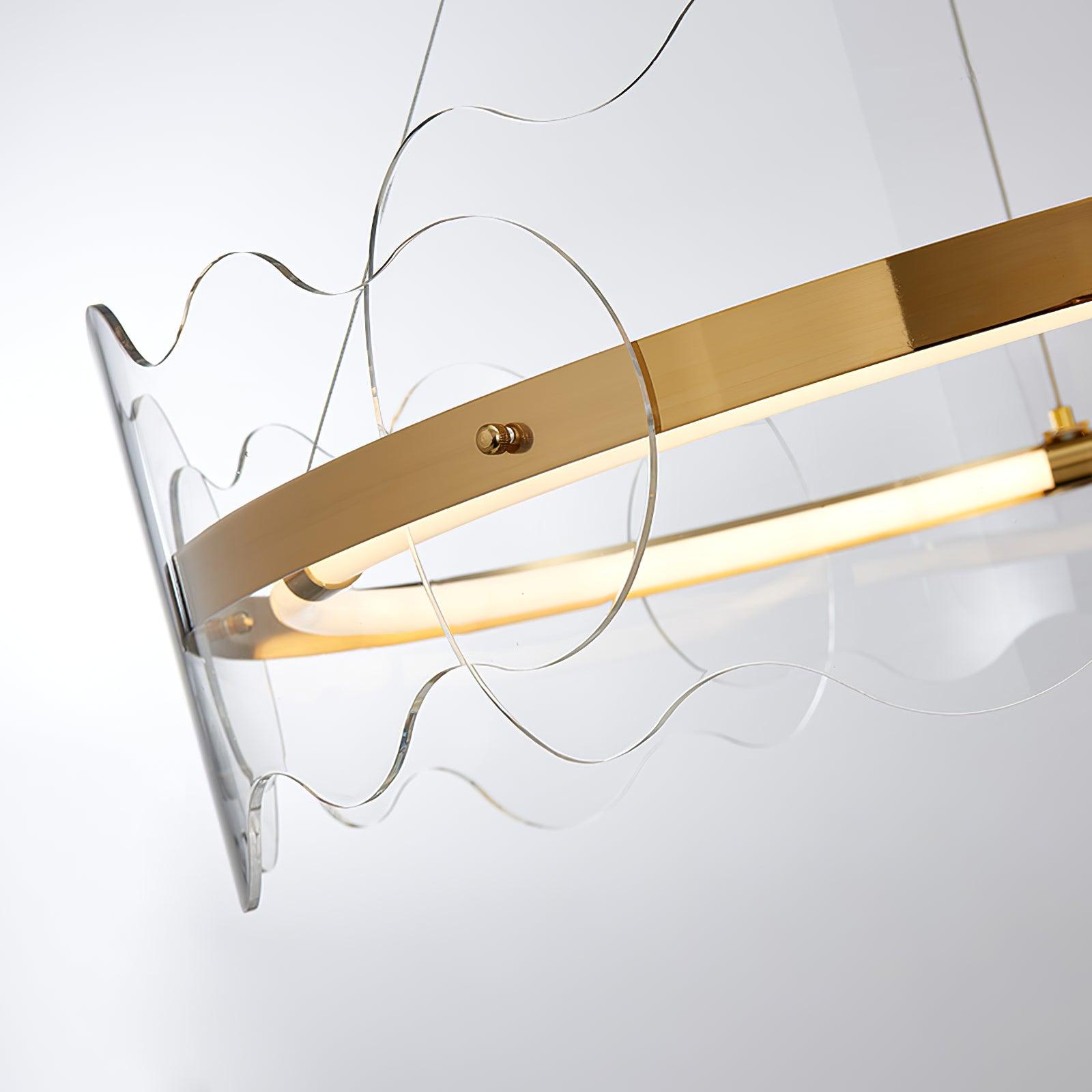 Acrylic Wave Chandelier - Blowlighting
