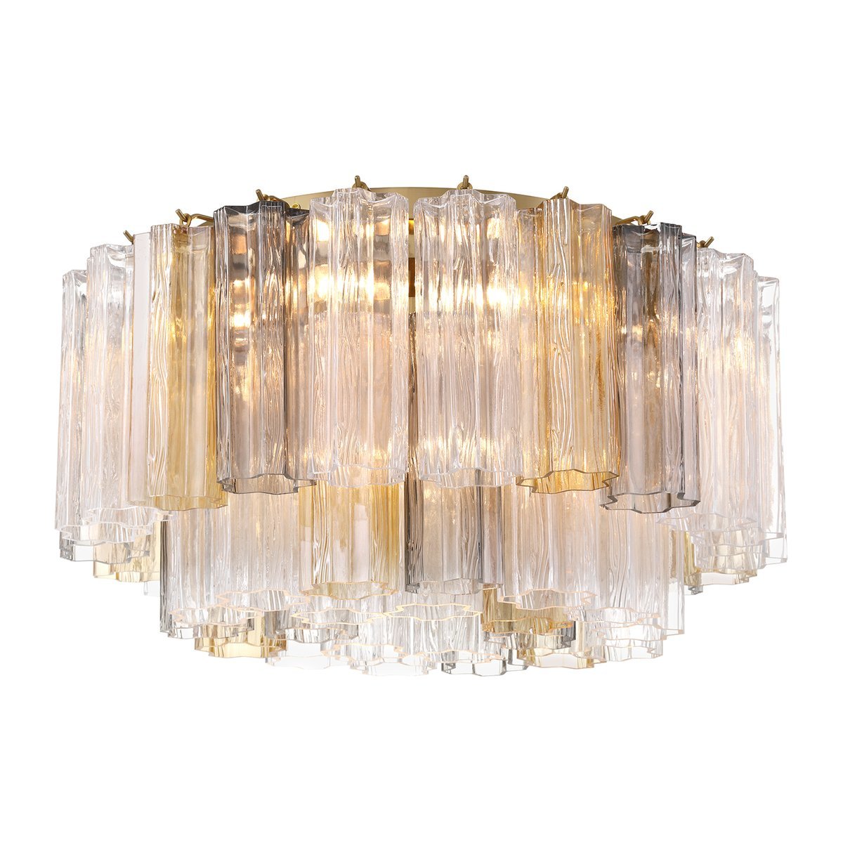 Aurora Ceiling Lamp Glass Tube Layered Amber - Neutralighting