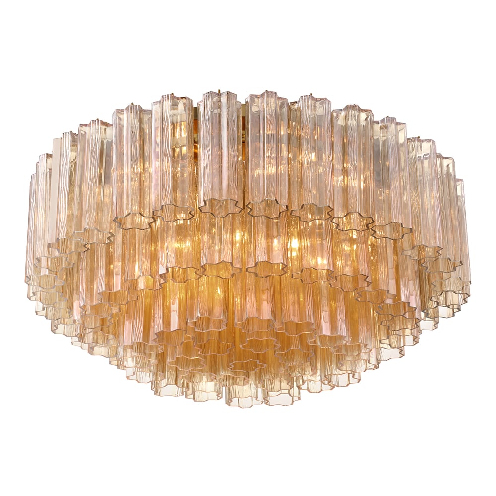 Aurora Ceiling Lamp Glass Tube Layered Amber - Neutralighting