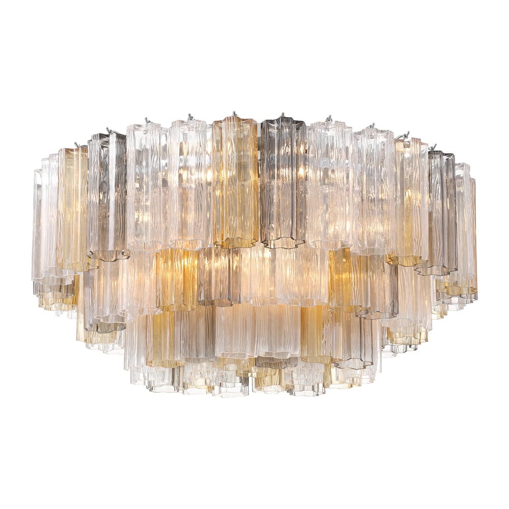 Aurora Ceiling Lamp Glass Tube Layered Amber - Neutralighting