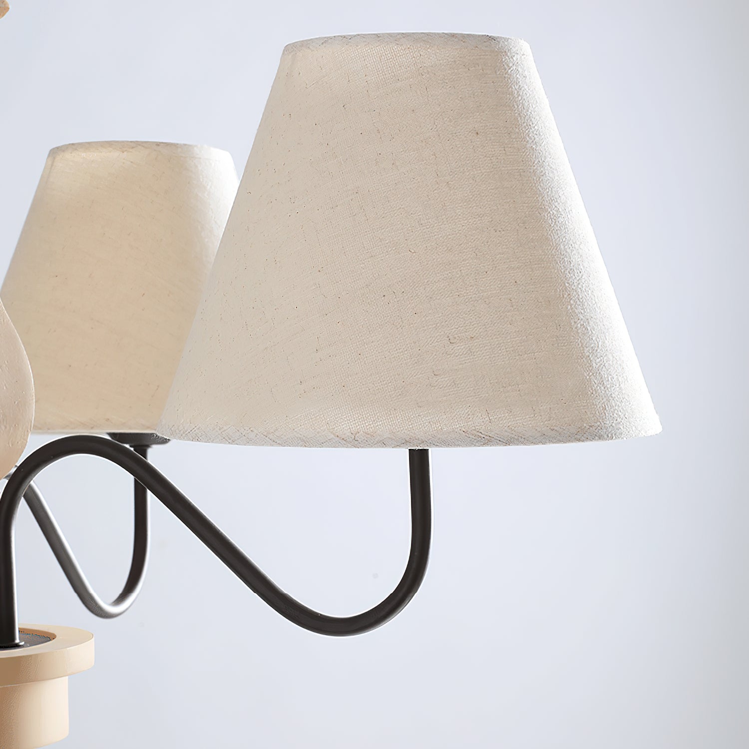 Adela Traditional Luxury Wood Chandelier - Lamp Copper